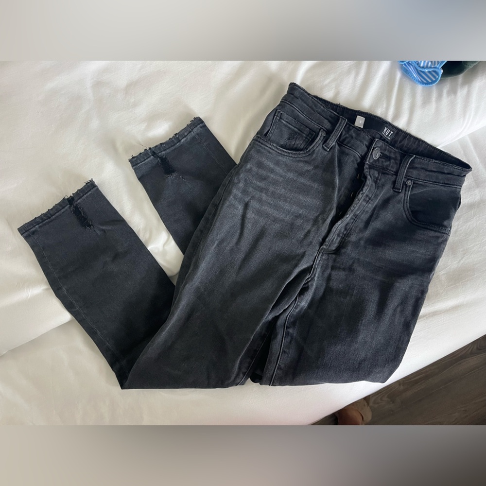 Kut from the Kloth Black Straight Leg Jeans